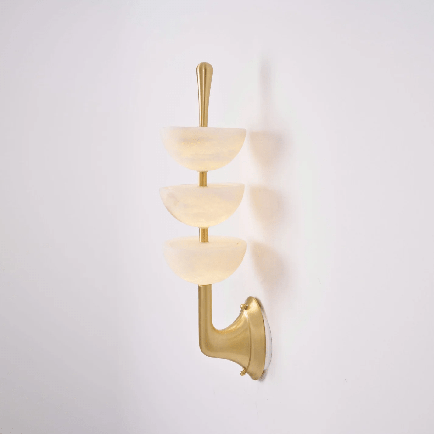 Triple Alabaster Wall Sconce