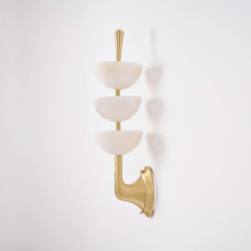 Triple Alabaster Wall Sconce