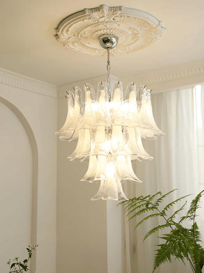 Murano Glass Petals Chandelier