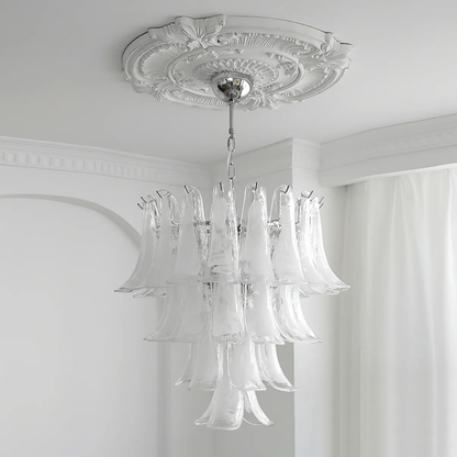 Murano Glass Petals Chandelier