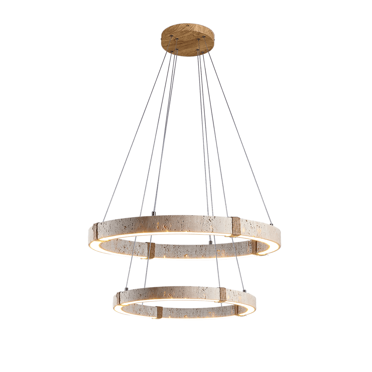 Circle Travertine Pendant Lamp
