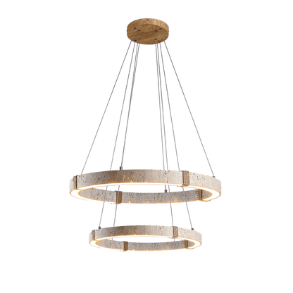 Circle Travertine Pendant Lamp