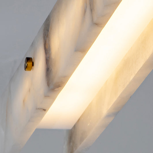 Linear Alabaster Chandelier