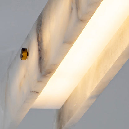 Linear Alabaster Chandelier