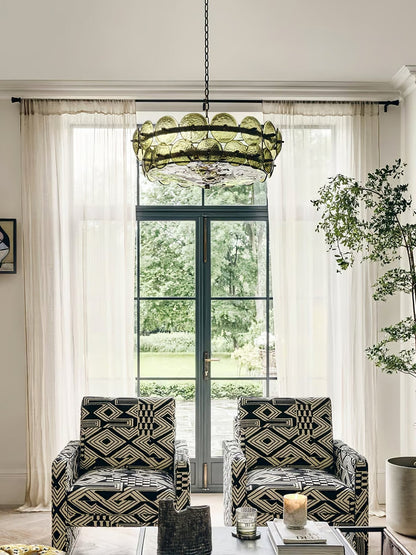 Solaris Disc Murano Chandelier