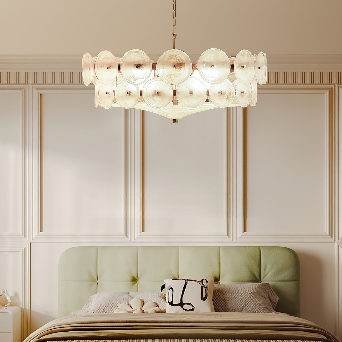 Solaris Disc Murano Chandelier