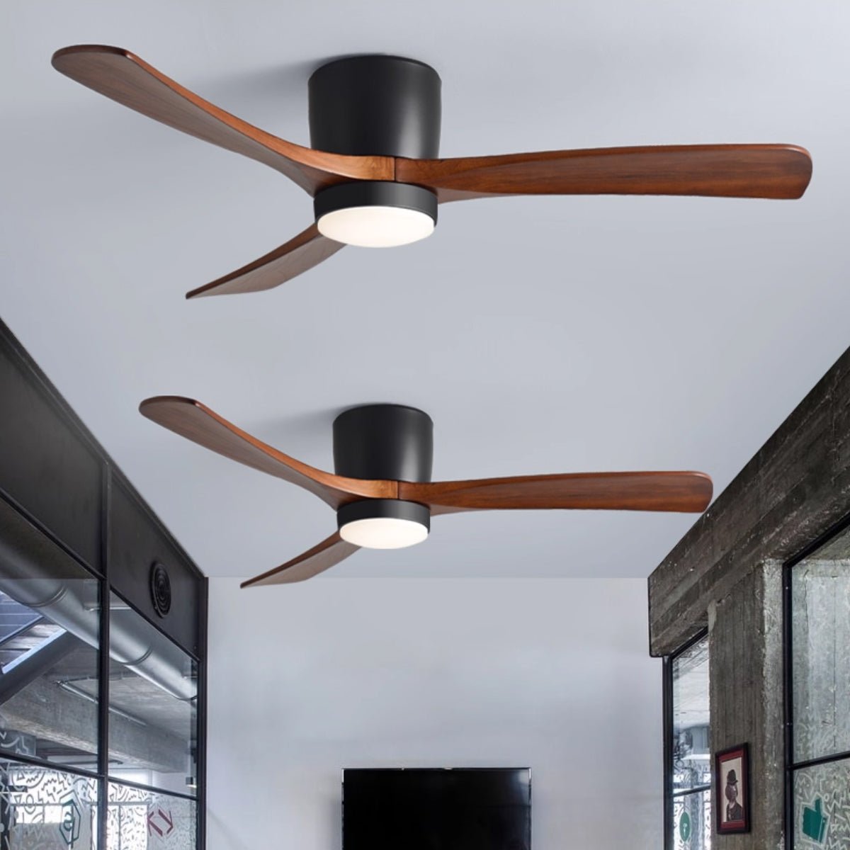 Nordic Wooden 42"/48"/52" Ceiling Fan Light
