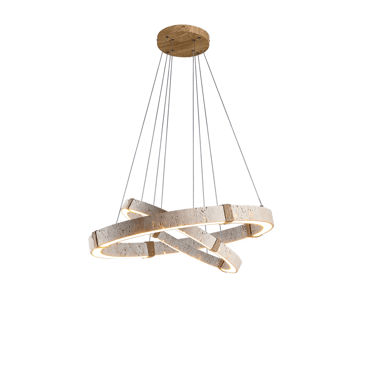 Circle Travertine Pendant Lamp