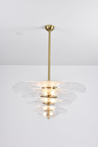 Petals Gold Murano Chandelier