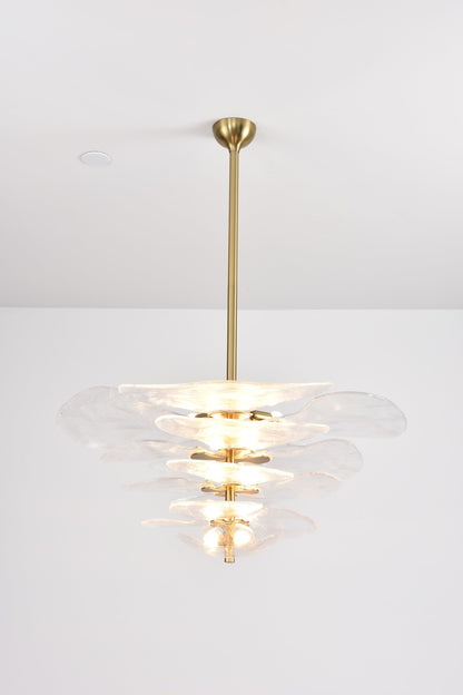 Petals Gold Murano Chandelier