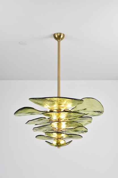 Petals Gold Murano Chandelier