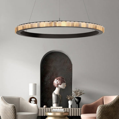 Alabaster Avalon Halo Chandelier