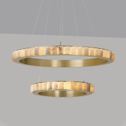 Alabaster Avalon Halo Chandelier