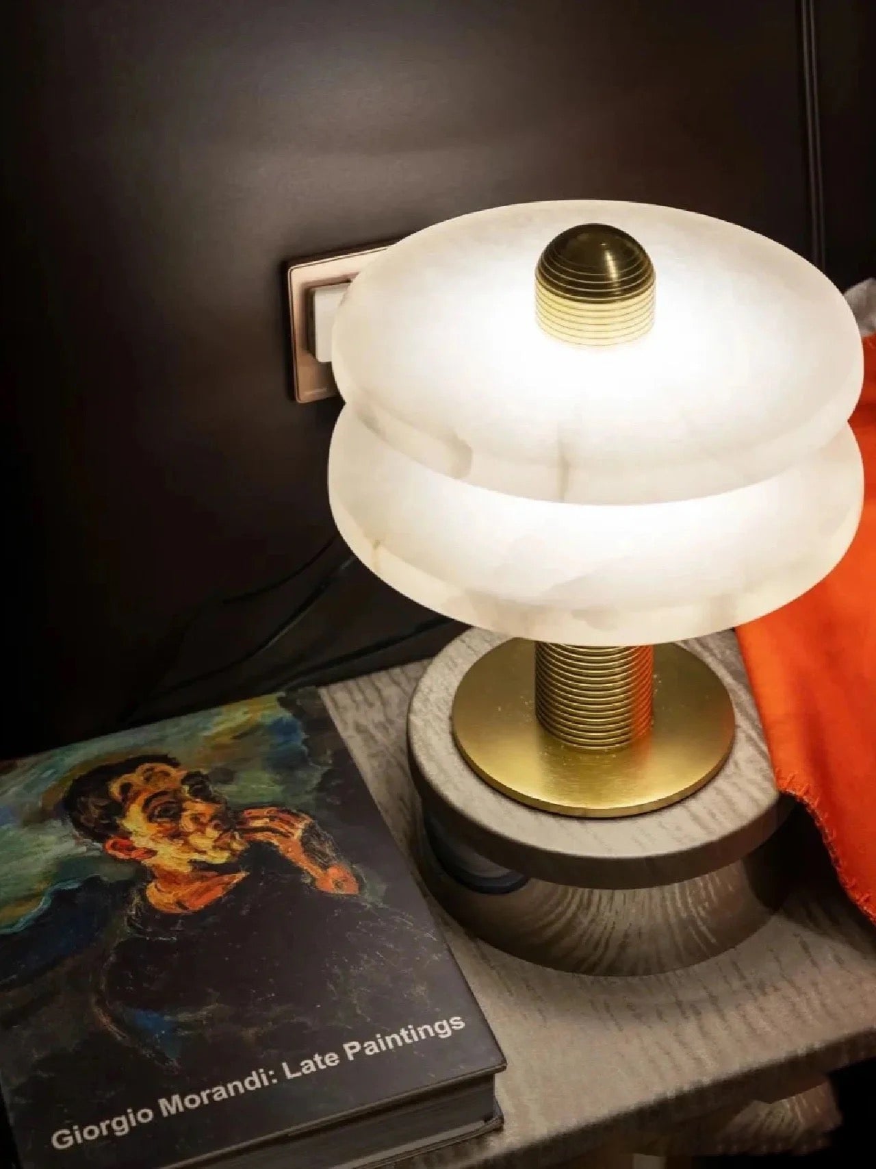 Alabaster Comet Table Lamp