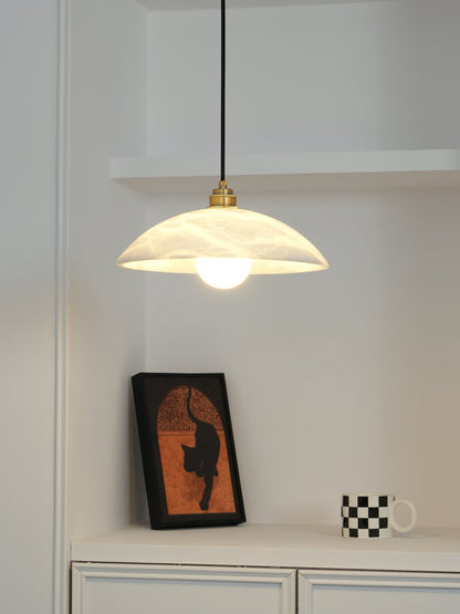 Alabaster Dome Pendant Lamp