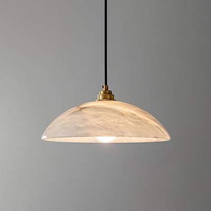 Alabaster Dome Pendant Lamp