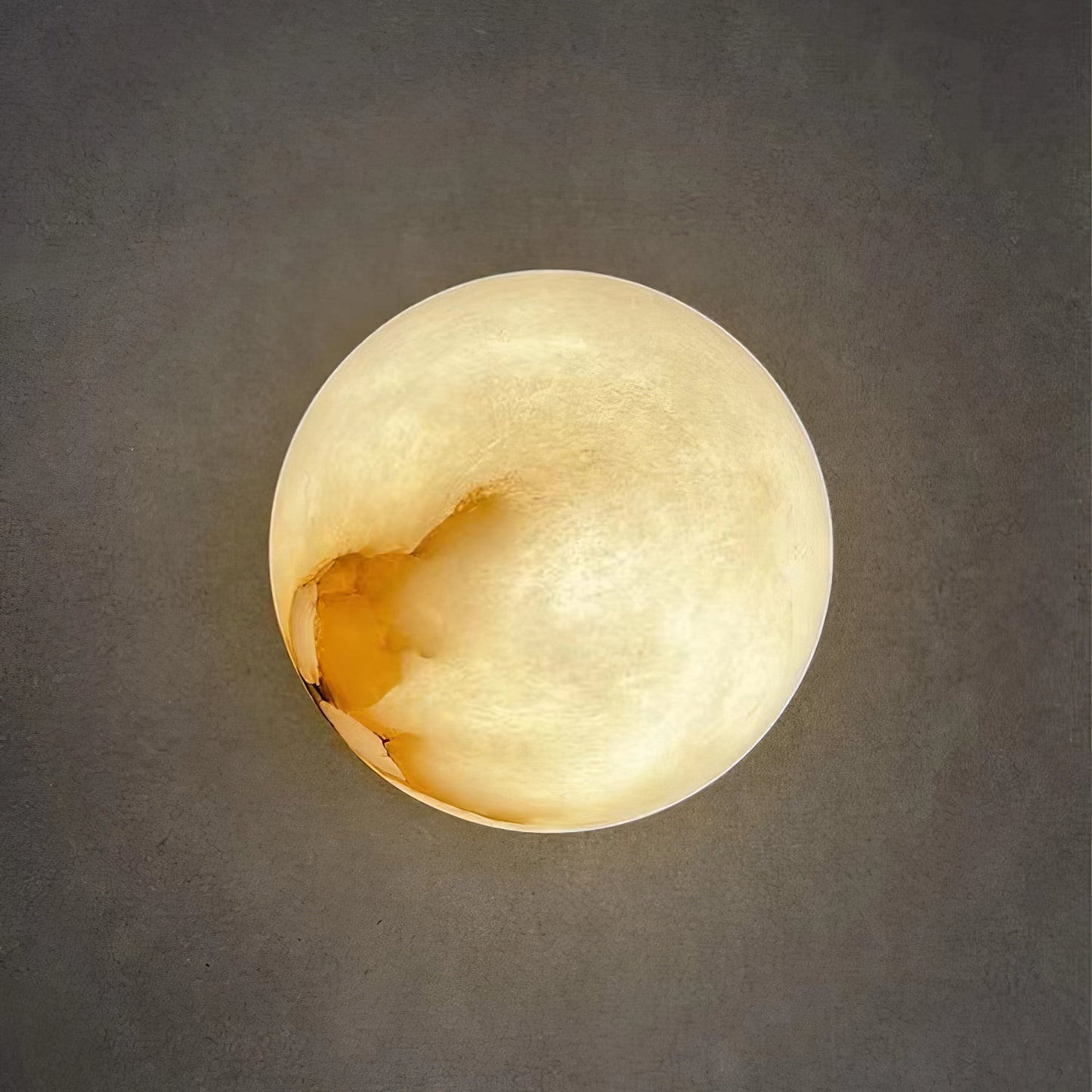 Alabaster Mini Orb Wall Lamp