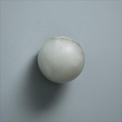 Alabaster Mini Orb Wall Lamp