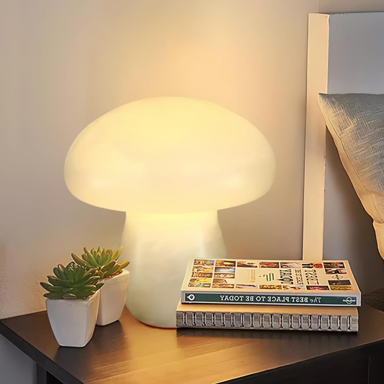 Alabaster Mushroom Table Lamp