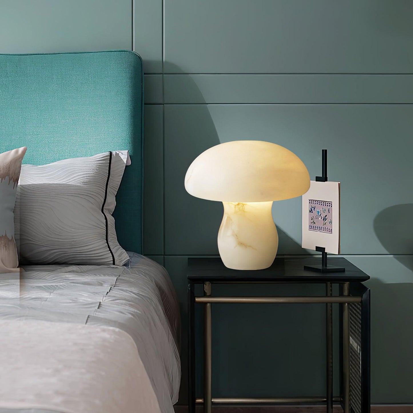 Alabaster Mushroom Table Lamp