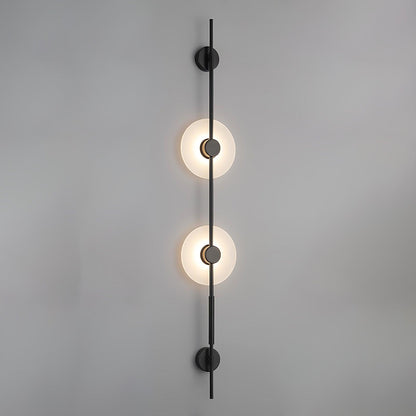 Alabaster Vertical Plug-in Wall Sconce