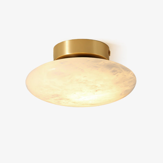 Alabaster Oval Ceiling Lamp