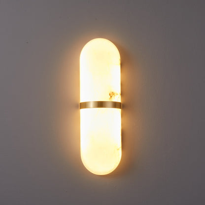 Alabaster Pill Wall Light