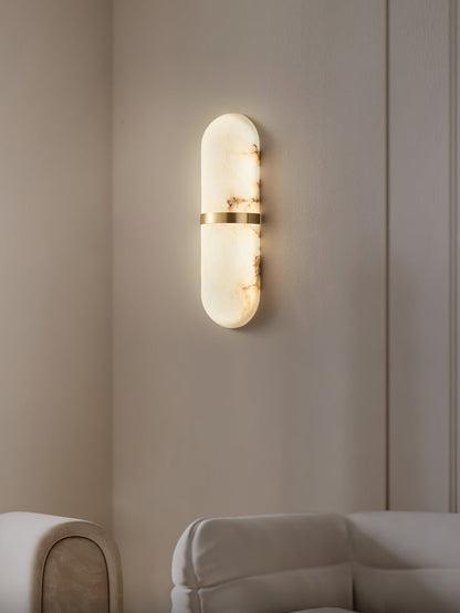 Alabaster Pill Wall Light