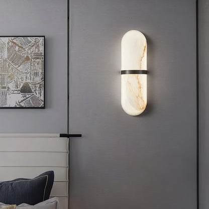 Alabaster Pill Wall Light