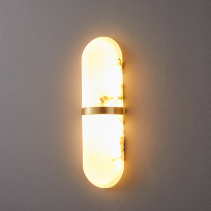 Alabaster Pill Wall Light