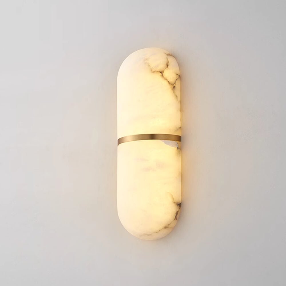 Alabaster Pill Wall Light