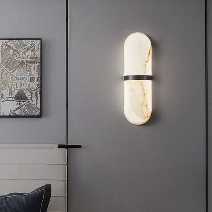 Alabaster Pill Wall Light