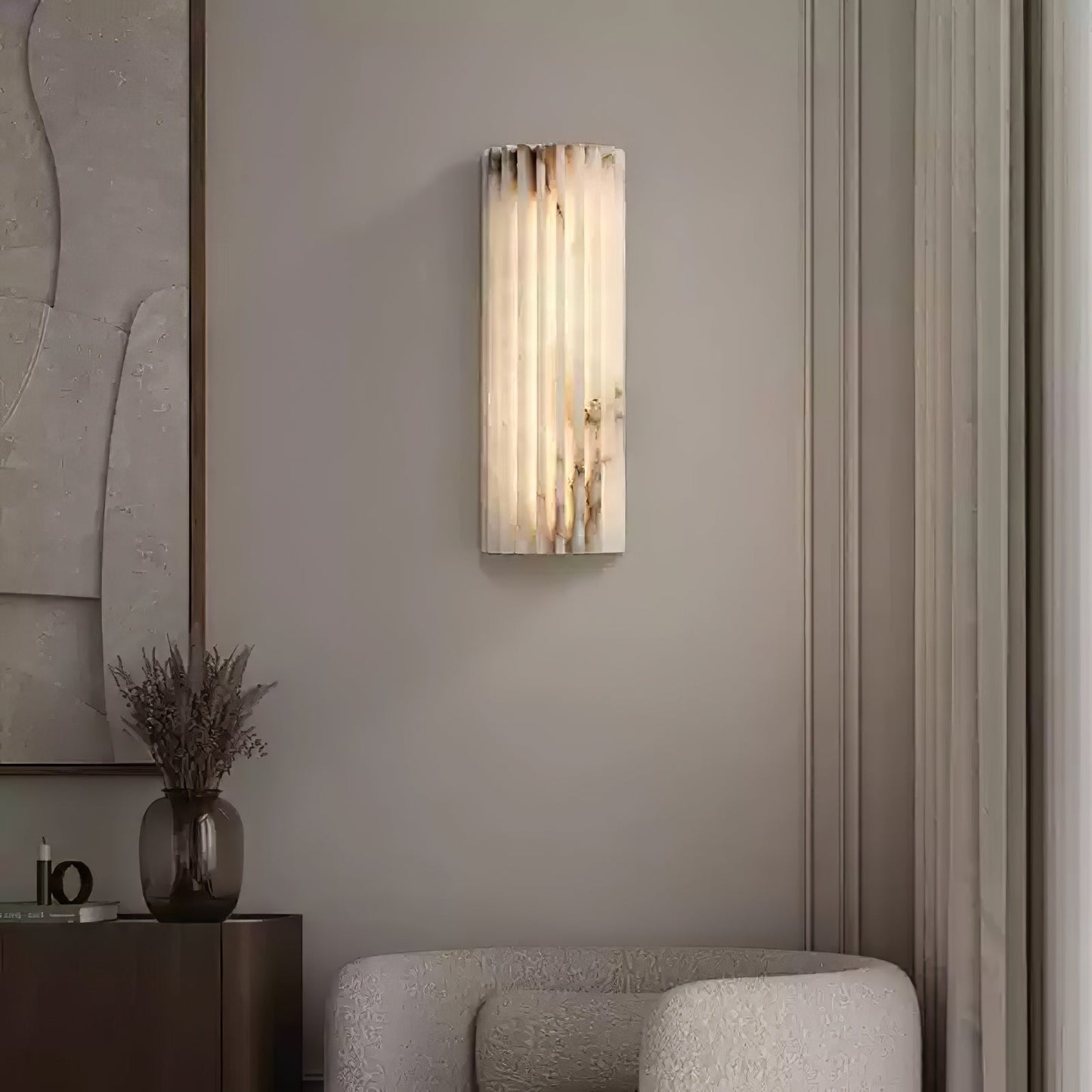 Alvia Alabaster Wall Light