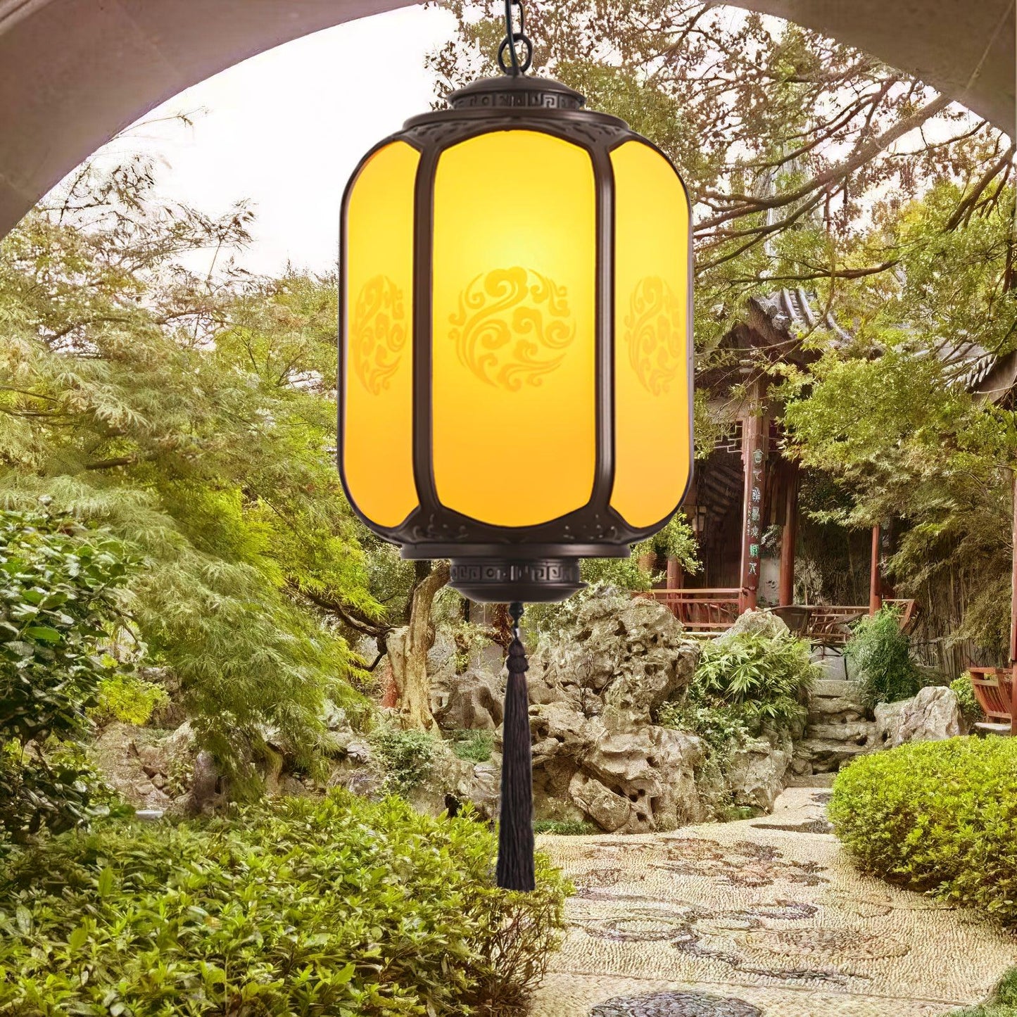 Antique Lantern Outdoor Pendant Light