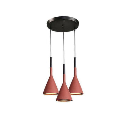 Conical Concrete Pendant Light