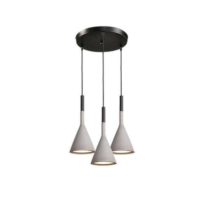 Conical Concrete Pendant Light