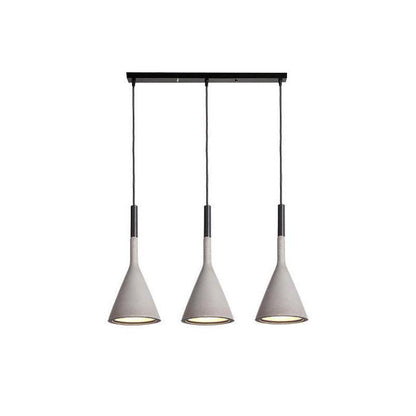 Conical Concrete Pendant Light