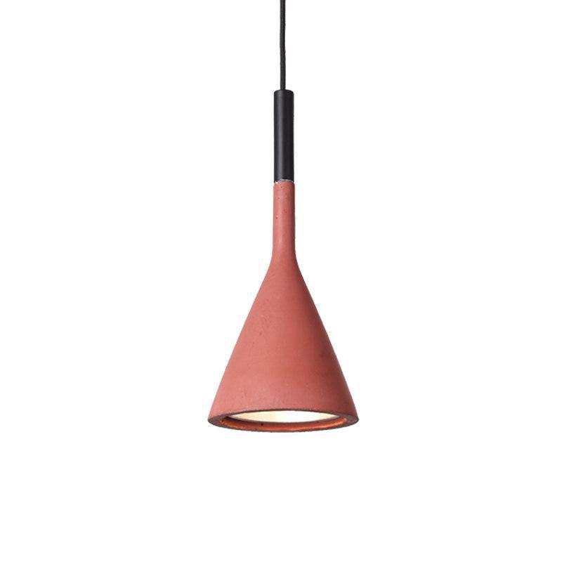 Conical Concrete Pendant Light