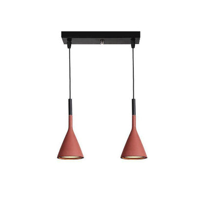 Conical Concrete Pendant Light