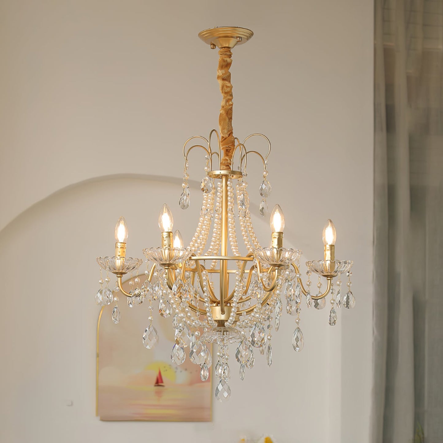 Arcadia Gold Chandelier