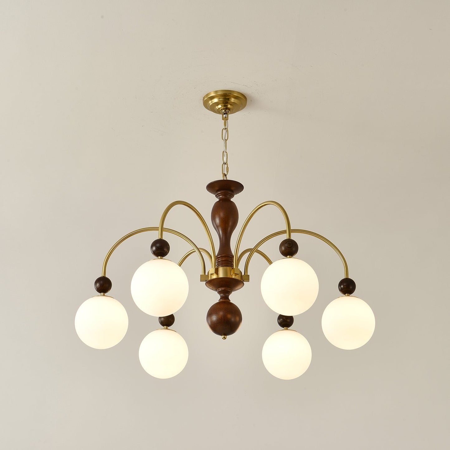 Archway Walnut Color Chandelier