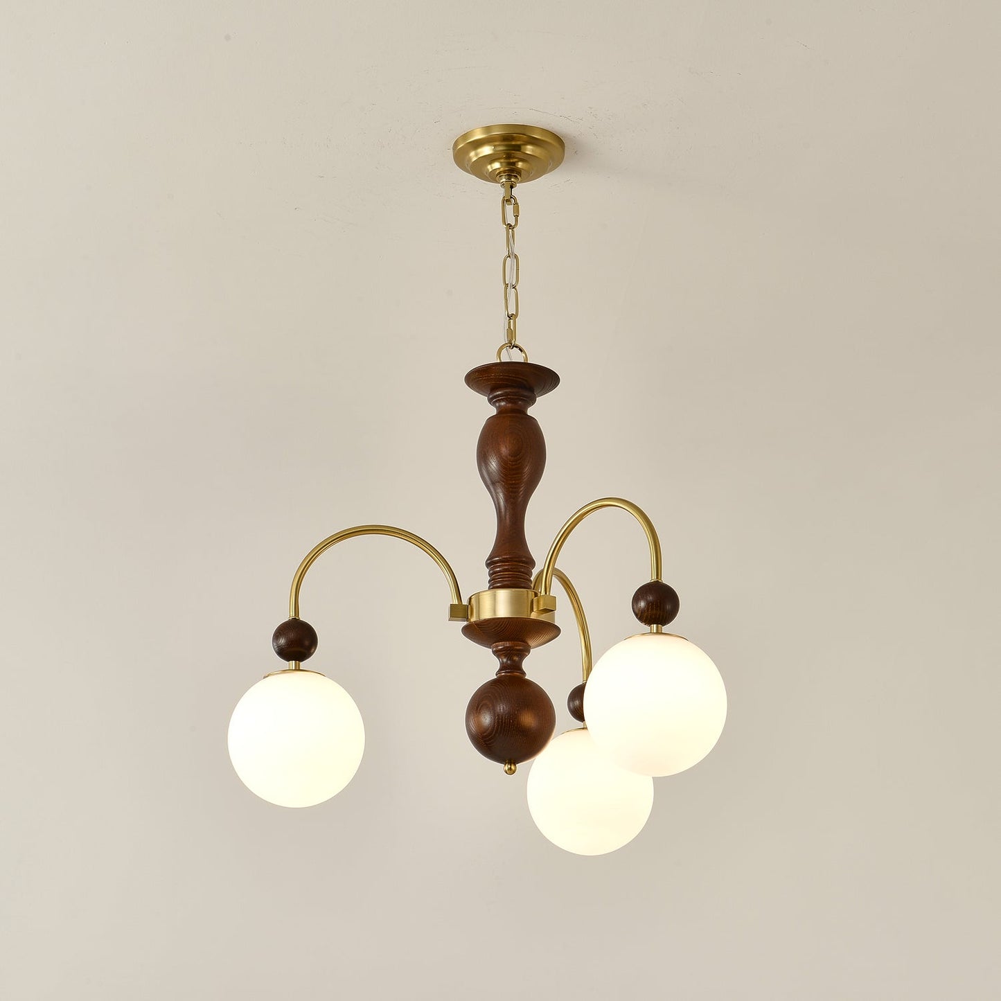 Archway Walnut Color Chandelier