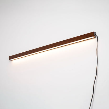 Arlo Linear Wood Plug-in Wall Light