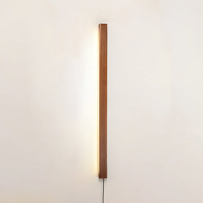 Arlo Linear Wood Plug-in Wall Light