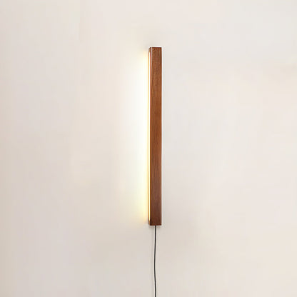 Arlo Linear Wood Plug-in Wall Light