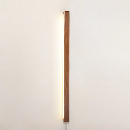 Arlo Linear Wood Plug-in Wall Light