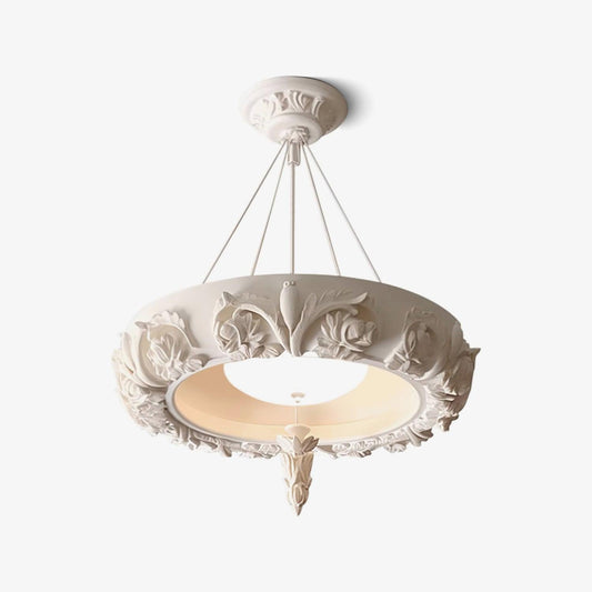 Artistic Carved Plaster Chandelier