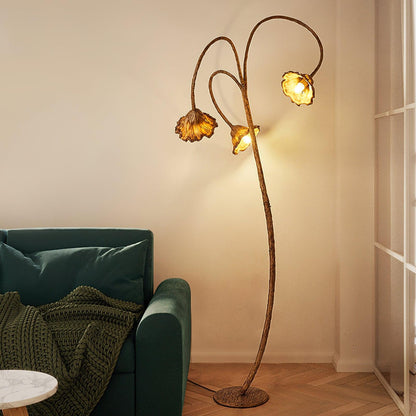 Artistic Lotus Leaf Floor Lamp
