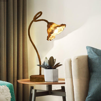 Artistic Lotus Leaf Table Lamp