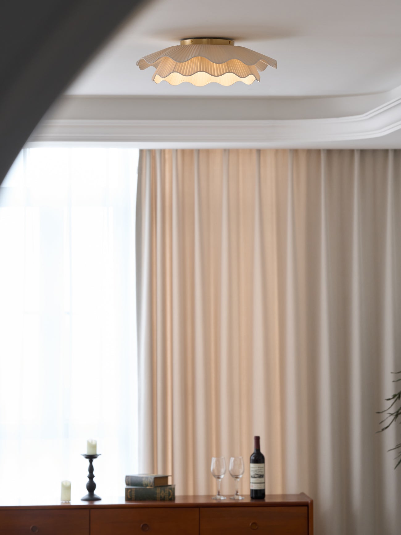 Arwen Fabric Wave Ceiling Lamp
